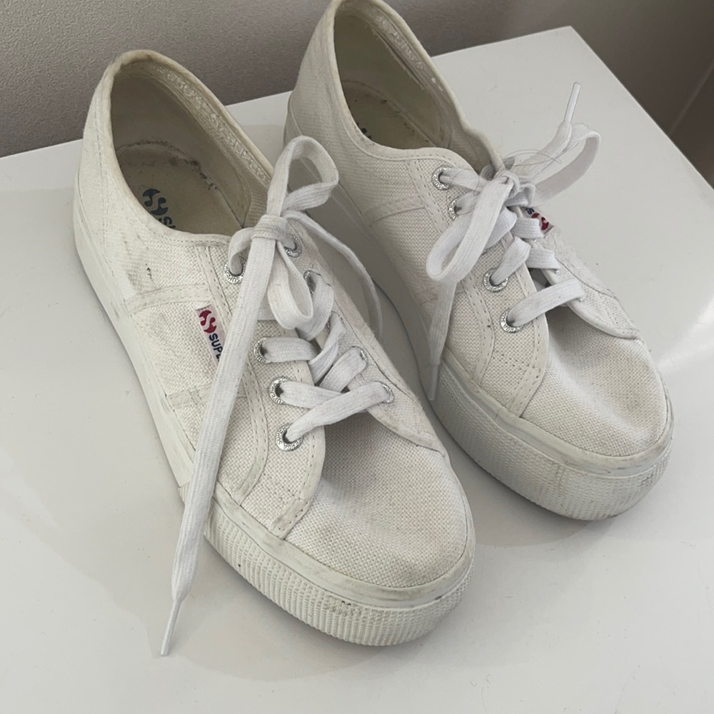 2790 Nappa White Leather Platform Sneakers
SUPERGA